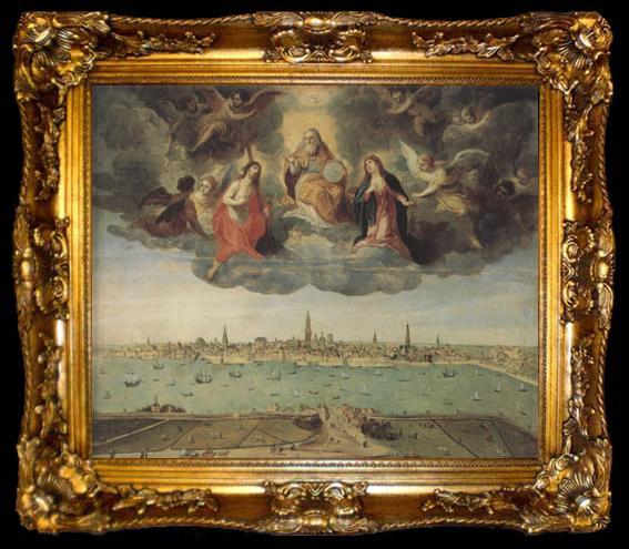 framed  Peter Paul Rubens View of Antwerp witb the River (MK01), ta009-2